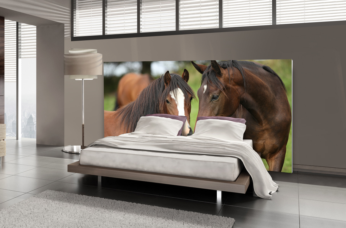 Tête de lit chevaux - Lit de 140