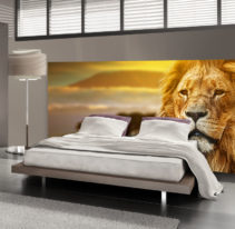 Tête de lit lion - Lit de 140