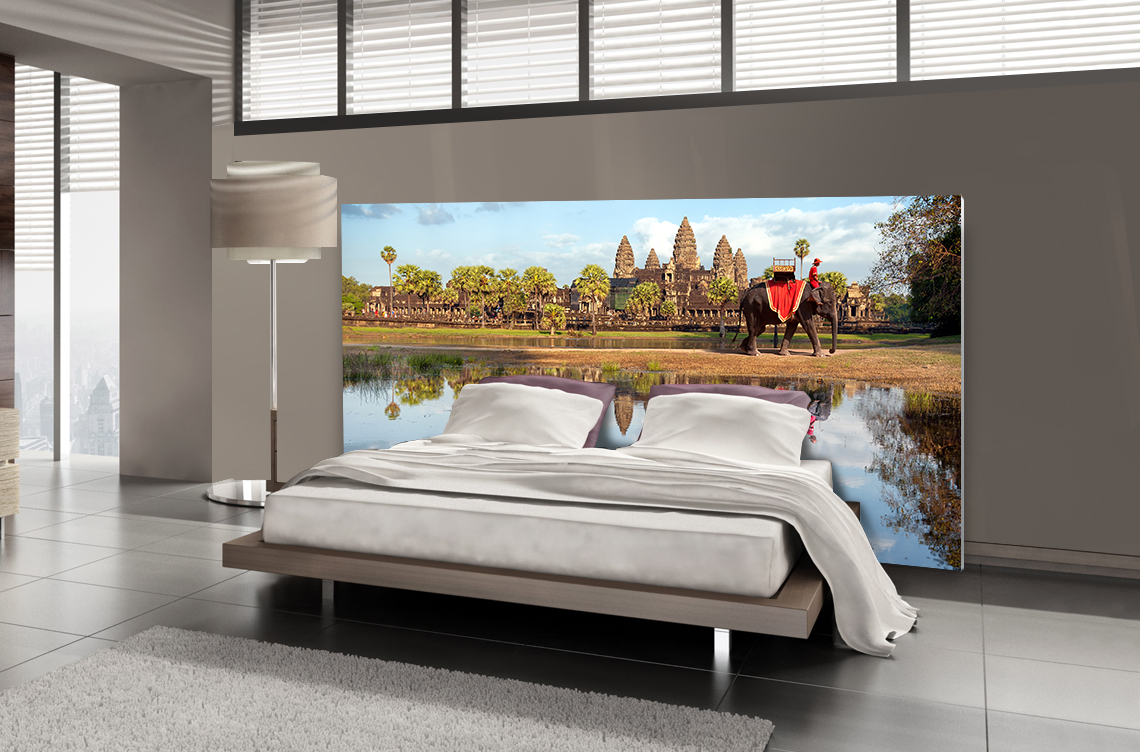 Tête de lit Angkor Vat - Lit de 140