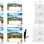 Tête de lit Teotihuacan - Plan